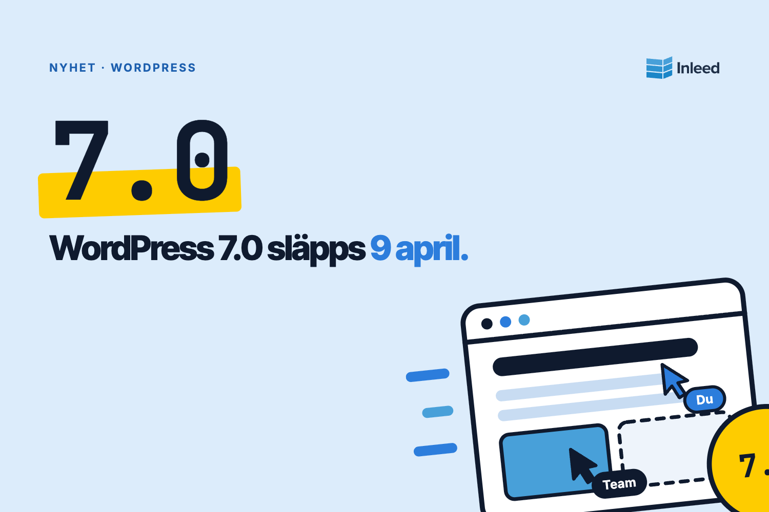 WordPress 7 runt hörnet